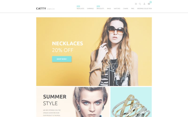 catty jewelry prestashop theme original