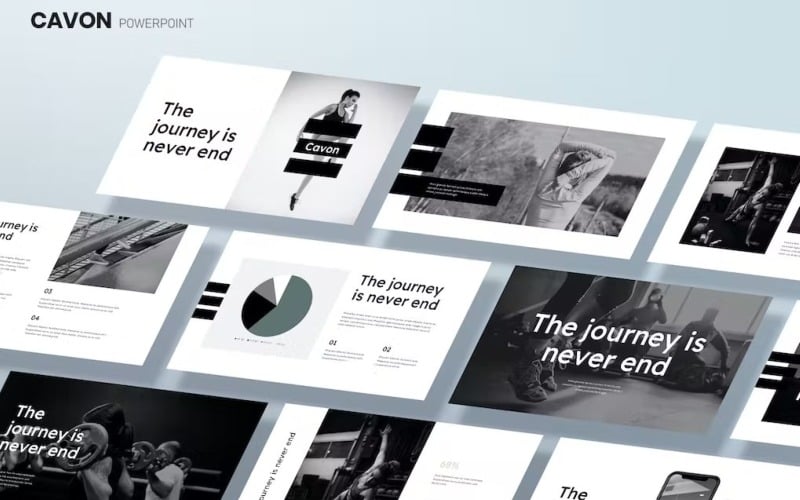 cavon minimal corporate powerpoint template original