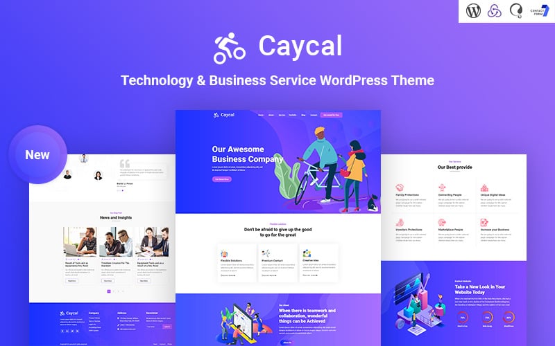 caycal startup technology amp business service wordpress theme original