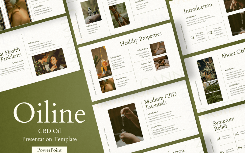 cbd oil presentation powerpoint template original