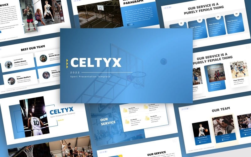 celtyx sport multipurpose powerpoint template original