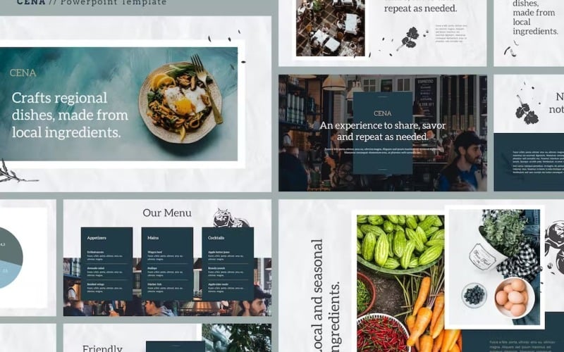 cena food amp culinary powerpoint template original