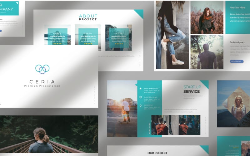 ceria creative presentation powerpoint template original