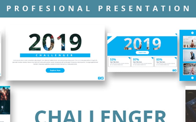 challenger pitch deck powerpoint template original