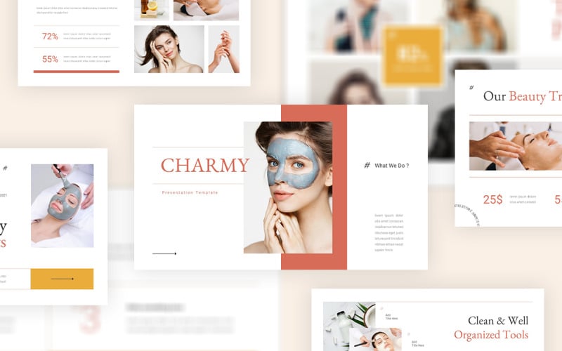 charmy beauty powerpoint template original