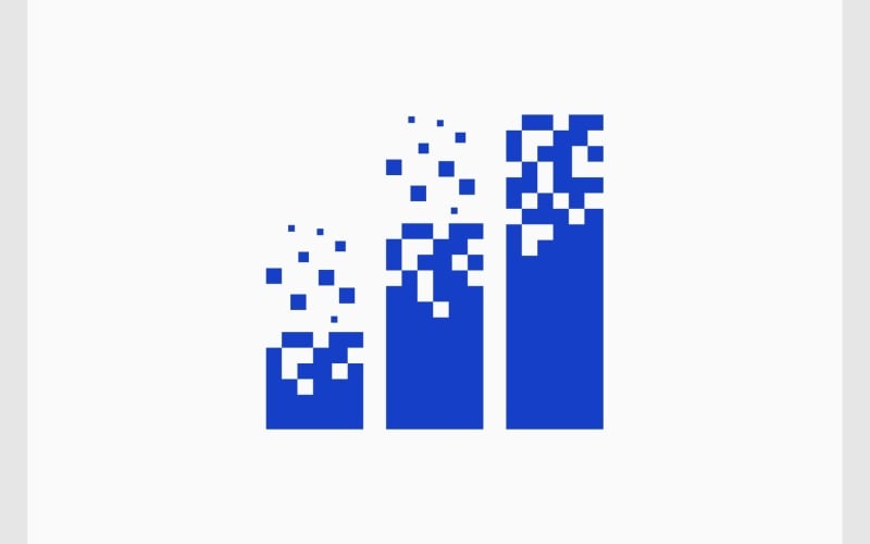 chart graph digital tech logo original