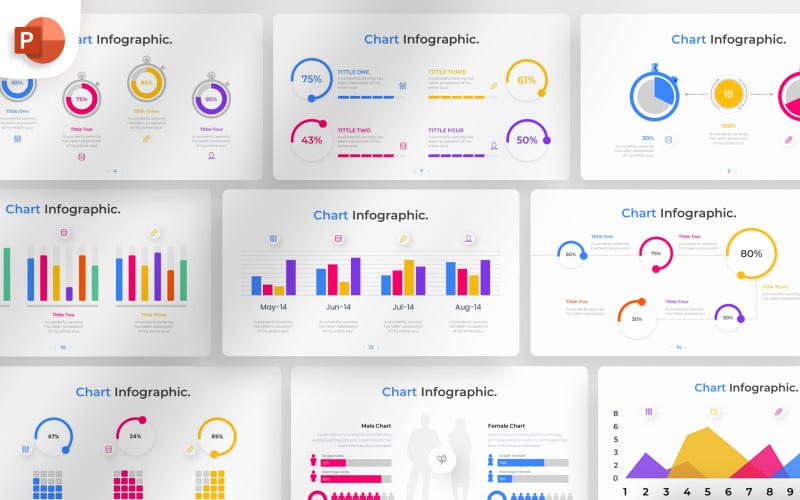 chart powerpoint infographic template original