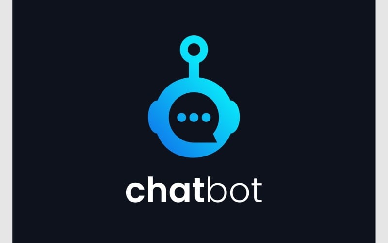 chat bot message robot logo original