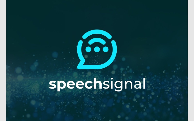chat bubble signal internet logo original