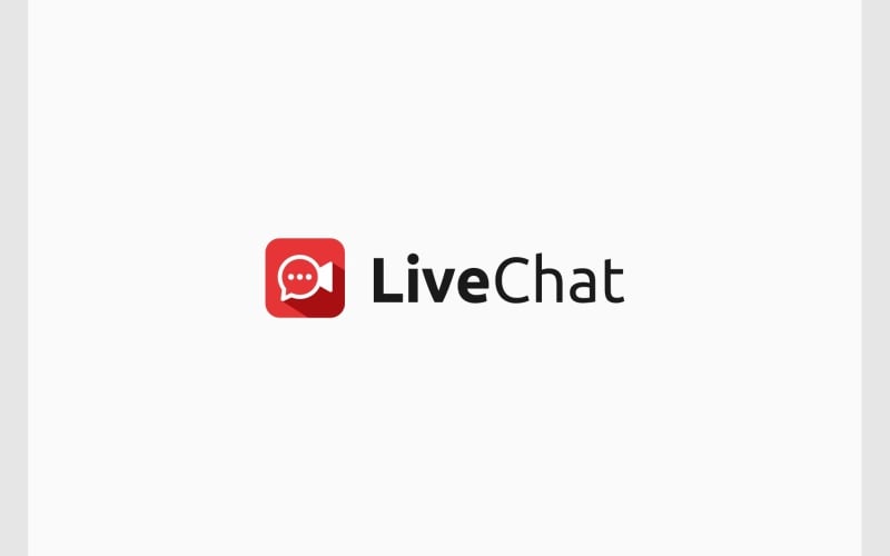 chat bubble video call app logo original