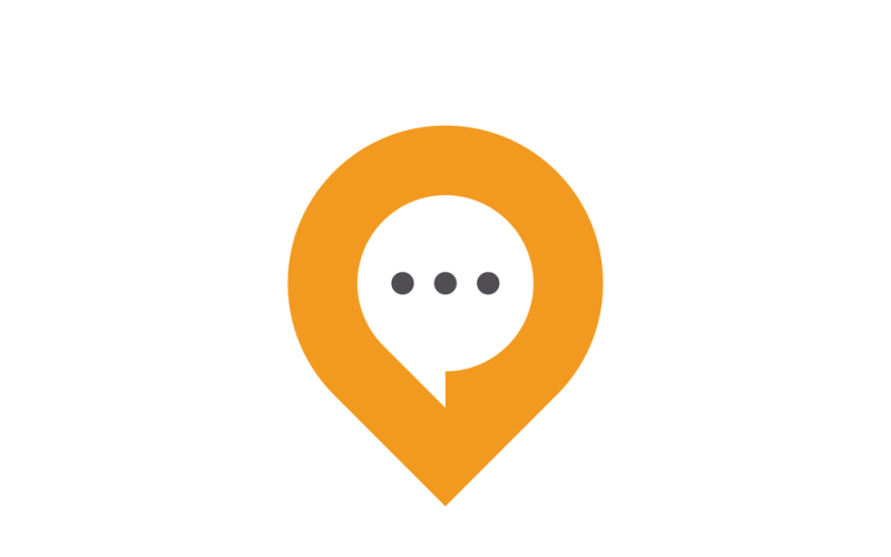 chat point vector logo template original