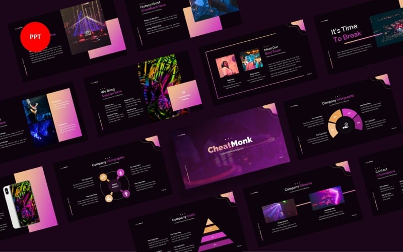 cheatmonk creative business powerpoint template original
