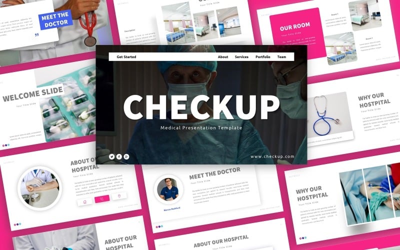 checkup medical presentation powerpoint template original