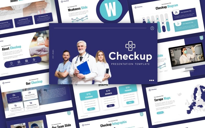 checkup medical presentation powerpoint template original
