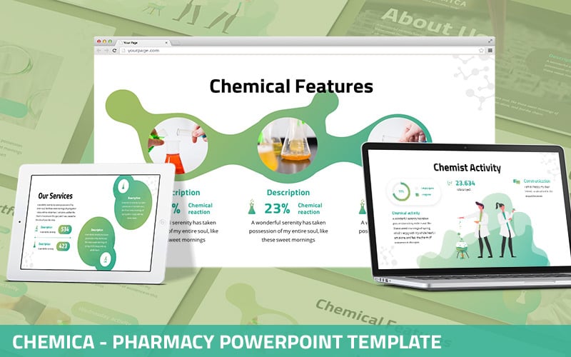 chemica pharmacy powerpoint template original