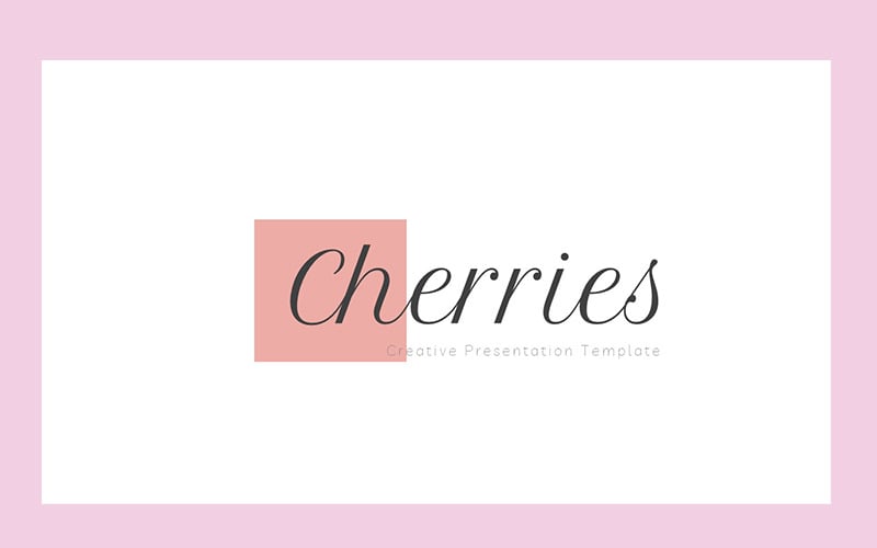 cherries powerpoint template original