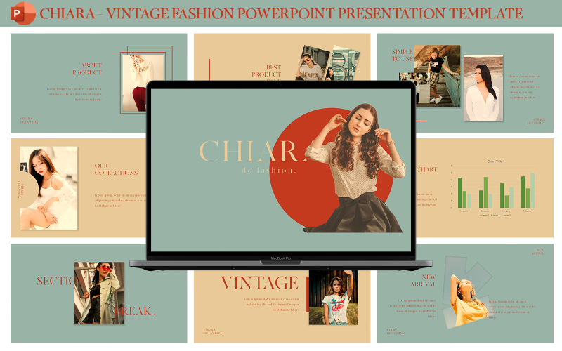 chiara vintage fashion presentation template original