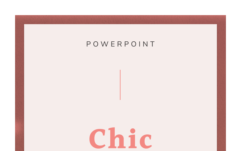 chic powerpoint template original