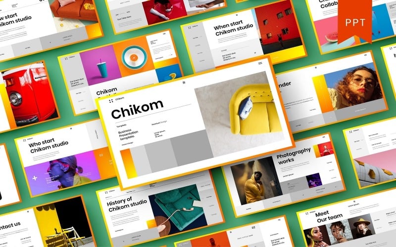 chikom business powerpoint template original