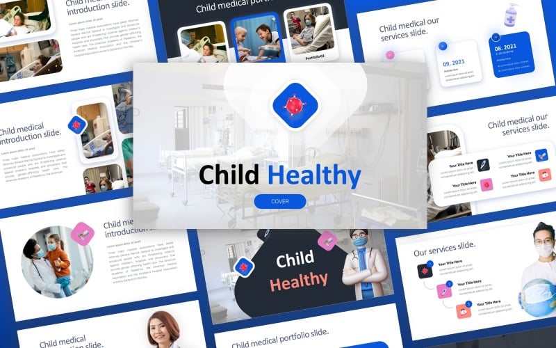 child healthy medical multipurpose powerpoint template original