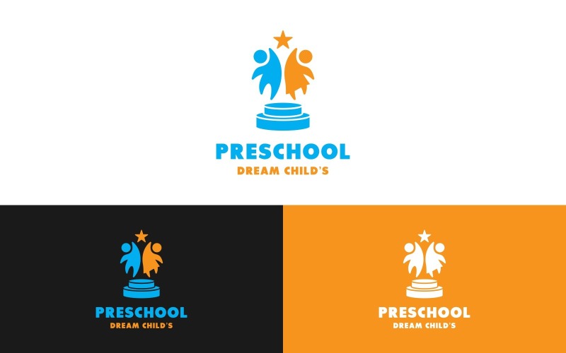 children school celebration logo original