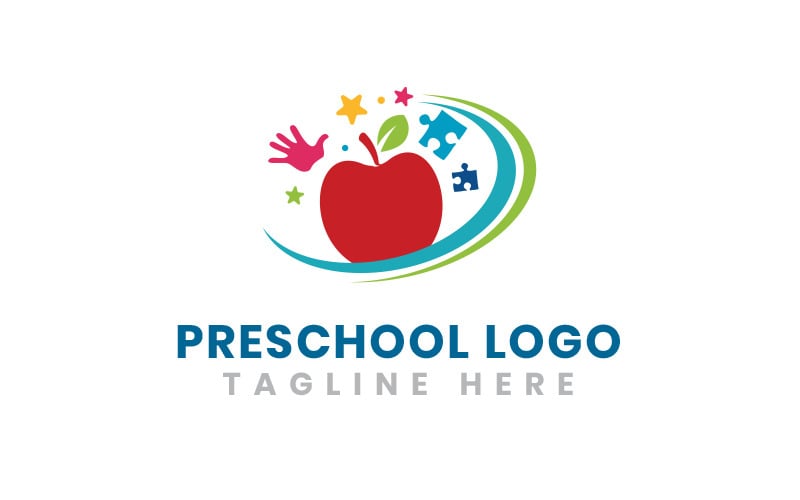 children school or preschool logo template original