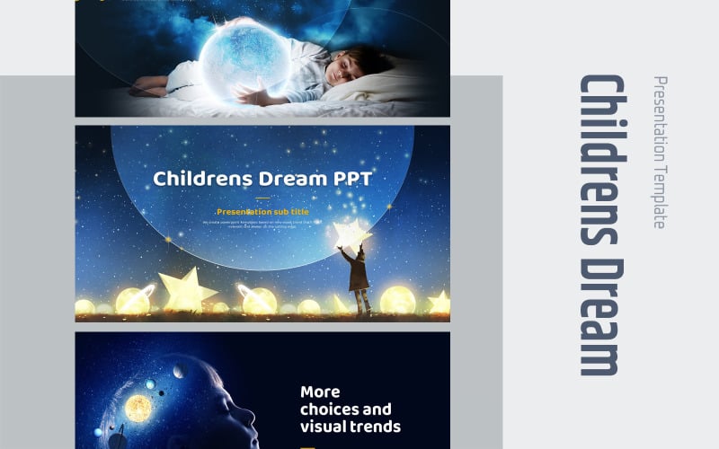 childrens dream powerpoint template original