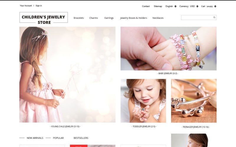 childrens jewelry store prestashop theme original