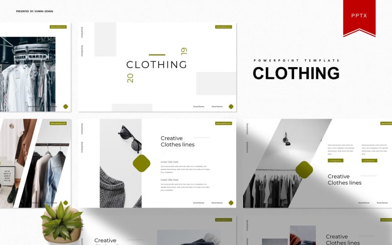 chloting powerpoint template original