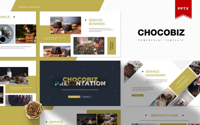chocobiz powerpoint template original