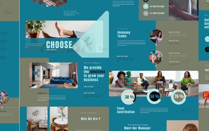 choose pitch deck presentation powerpoint template original
