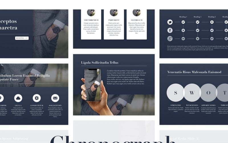 chronograph powerpoint template original