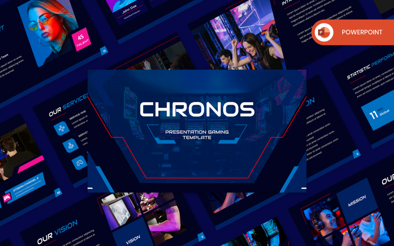 chronos gaming powerpoint template original