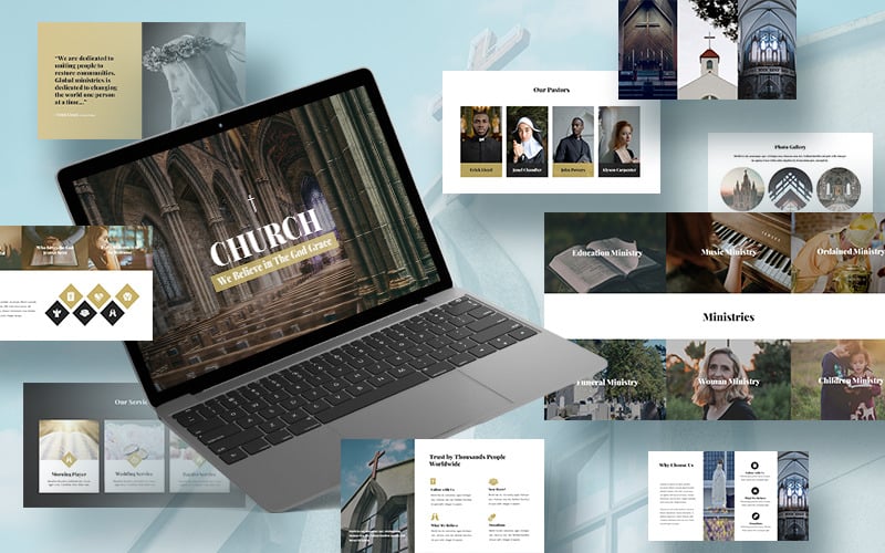church powerpoint template slides original