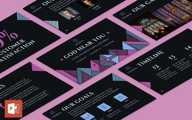 church presentation powerpoint template original