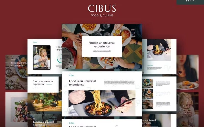 cibus culinary theme powerpoint template original