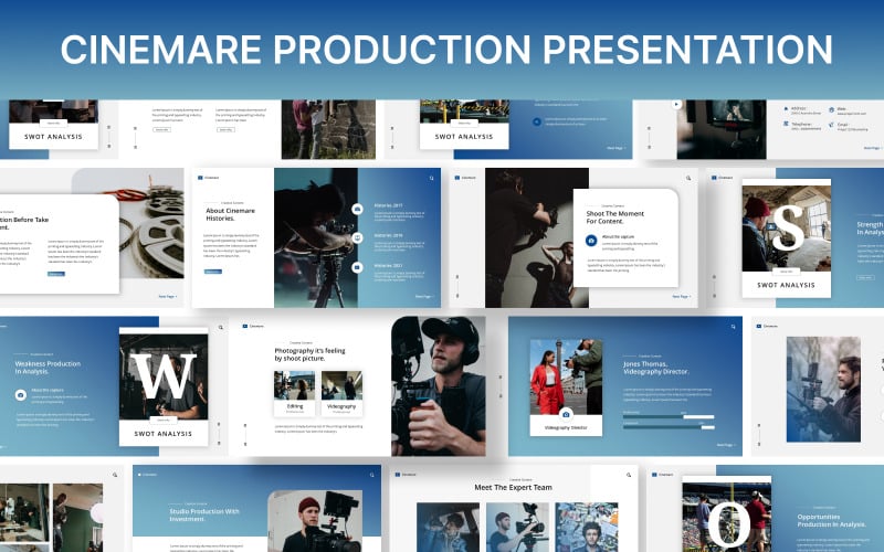 cinemare production powerpoint presentation template original