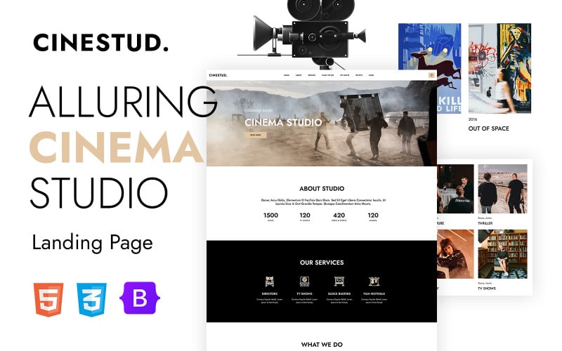 cinestud cinema studio html landing page template original