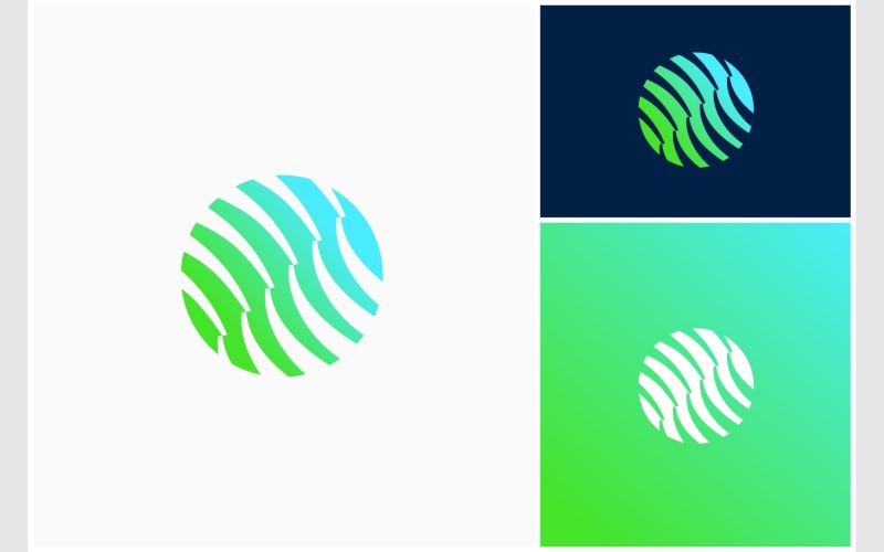 circle abstract geometric logo original