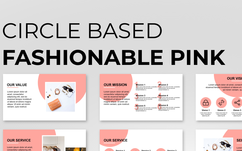 circle based fashion presentation powerpoint template original