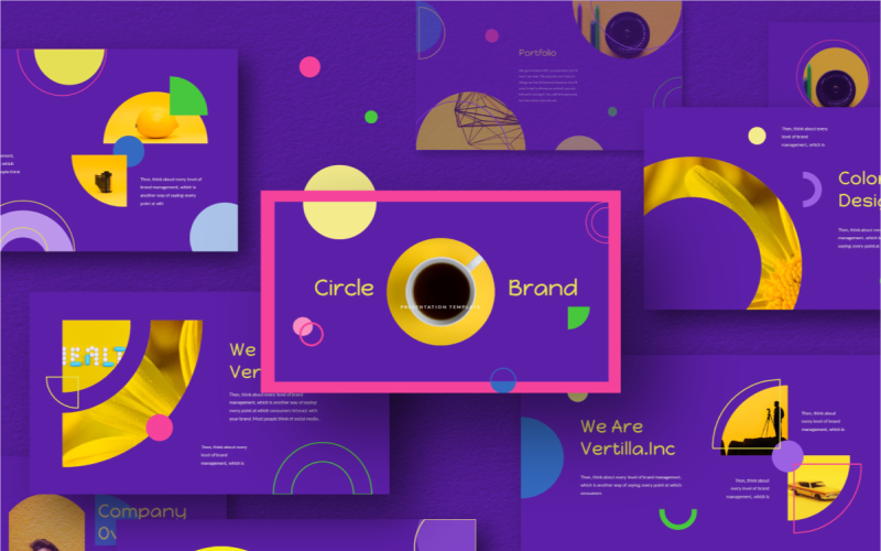 circle brand powerpoint template original