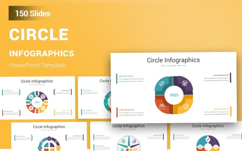 circle infographic powerpoint template original