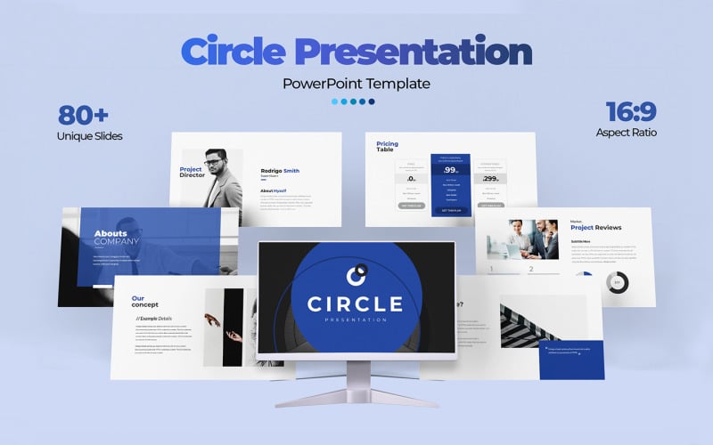 circle presentation powerpoint template original