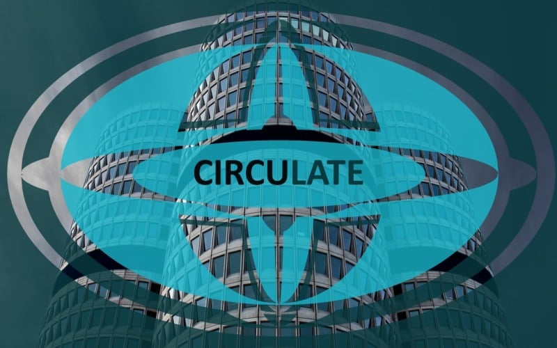 circulate modern business powerpoint template original