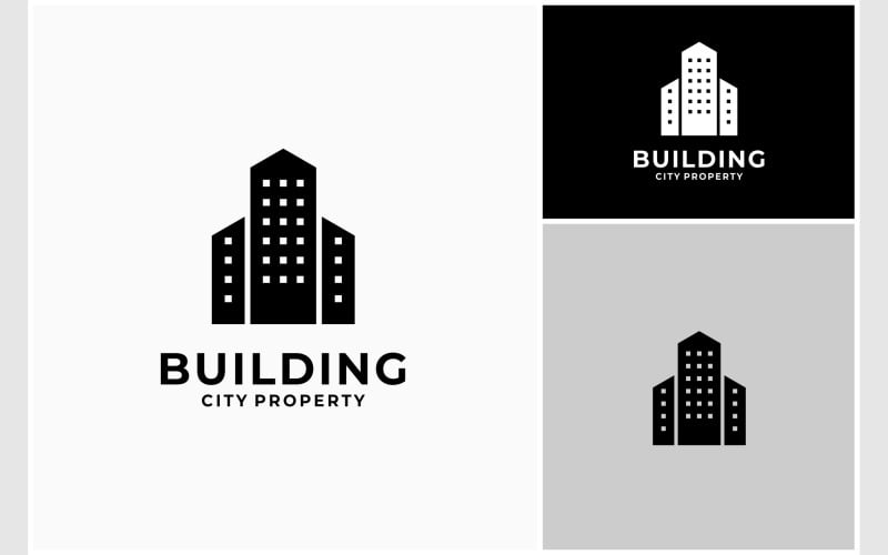 city building apartment logo original