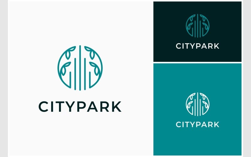 city building leaf branch logo original