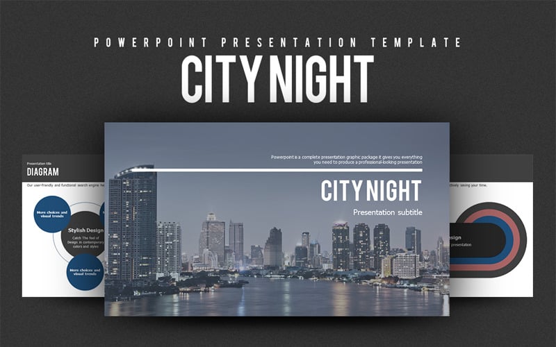 city night powerpoint template original