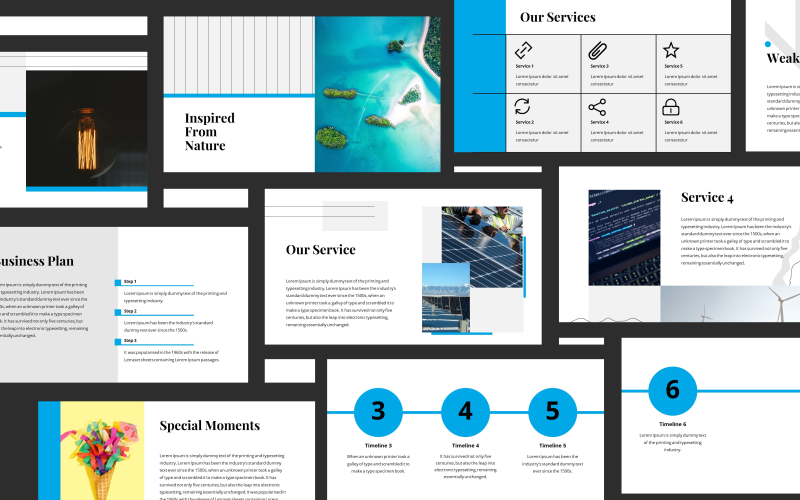 clarice minimalist presentation powerpoint template original