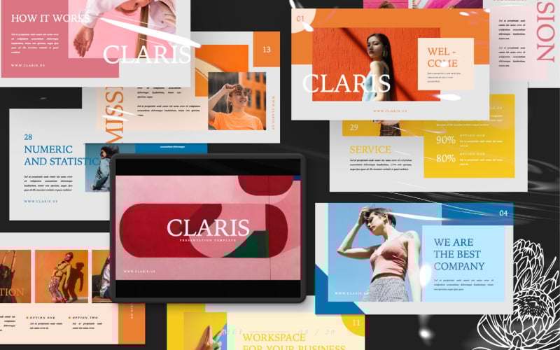 claris presentation powerpoint template original
