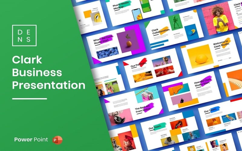 clark creative business powerpoint template original